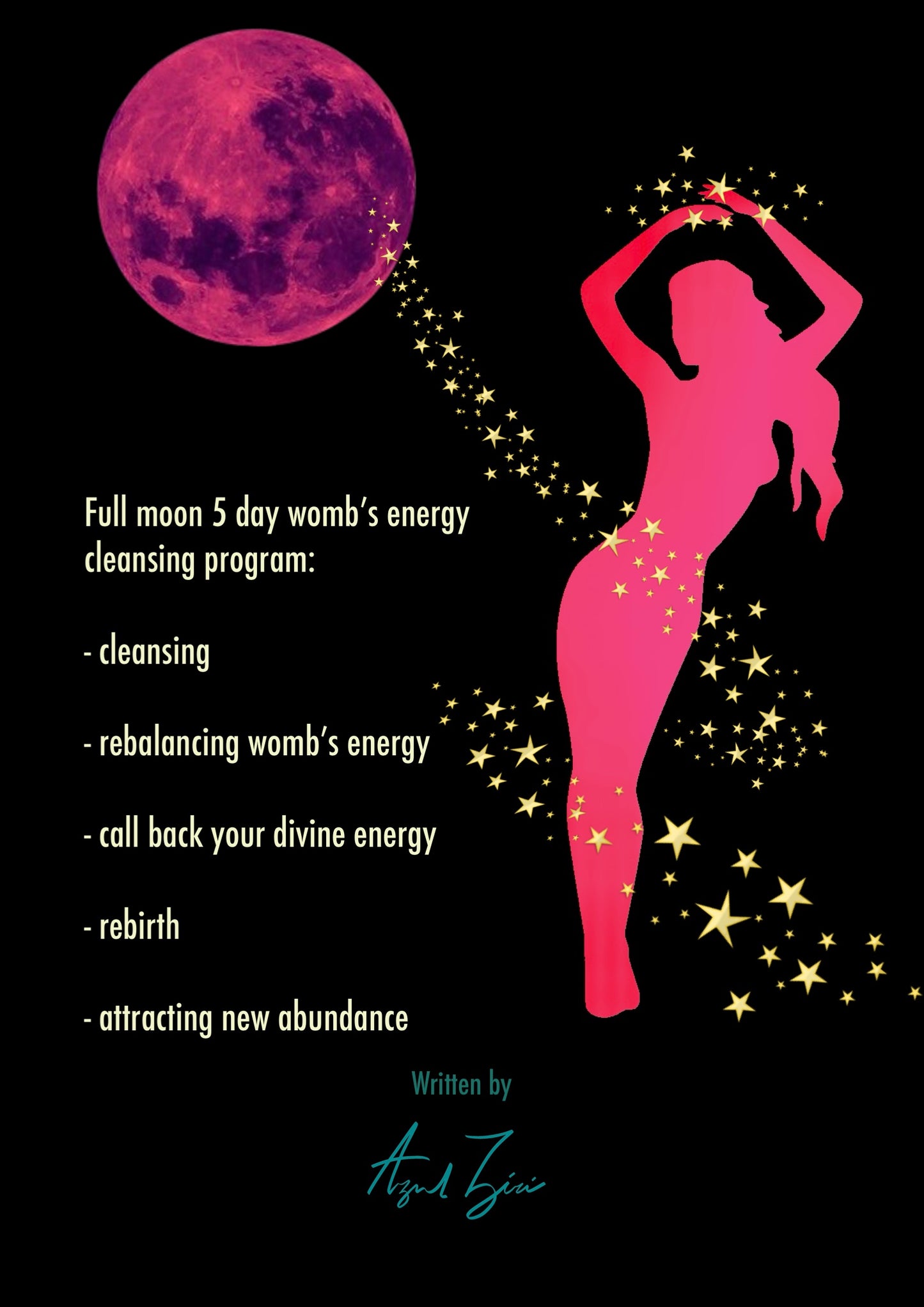 Full-moon 5 day womb’s energy cleansing program 